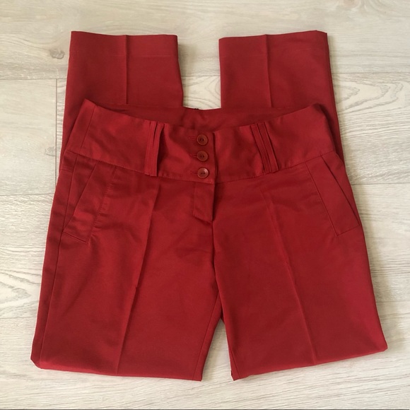 New SF Brand Brick Red Dress Pants - Picture 1 of 16